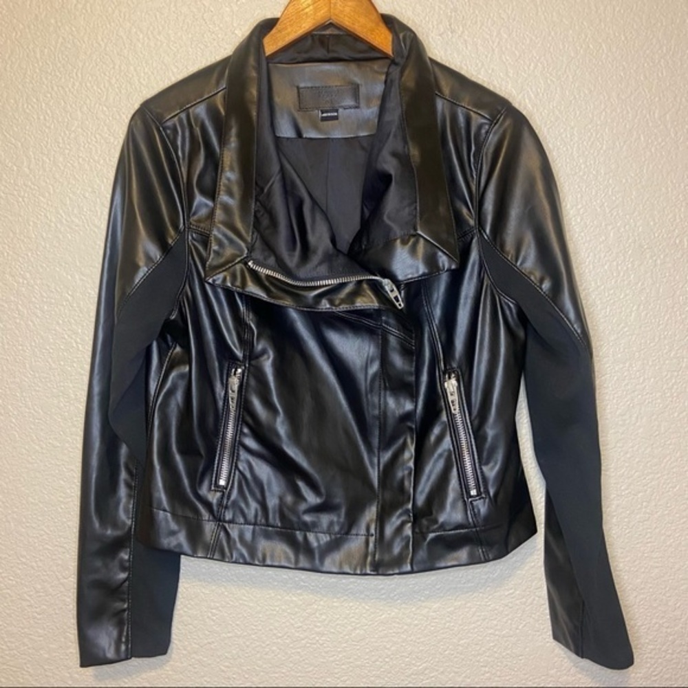 Blank NYC‎ Faux Leather Moto Jacket Size Large NWOT